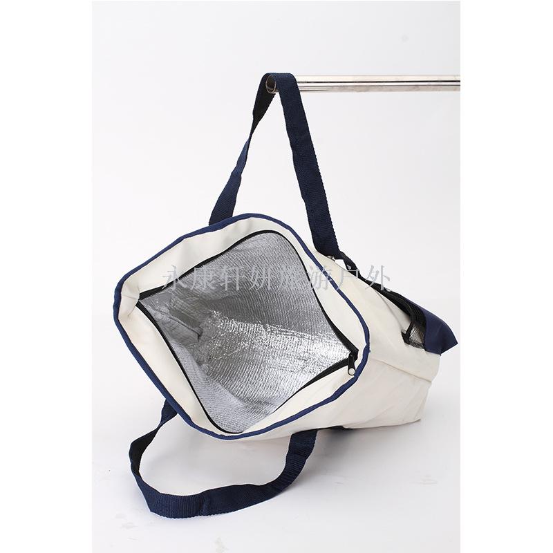 Leisure fishing chair ice bag outdoor folding stool multi-function Oxford cloth leisure stool folding stool ice bag