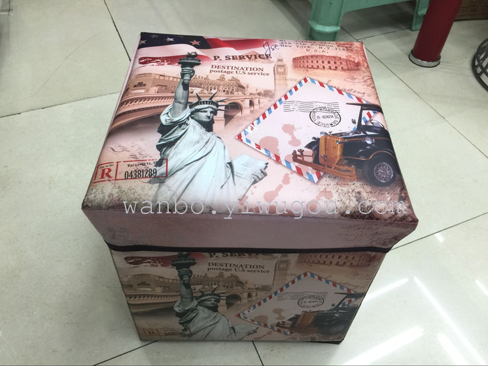 Huambo Home Furnishing folding stool and the wind box storage box for shoes stool Huambo Home Furnishing folding stool and the wind box storage box for shoes stool