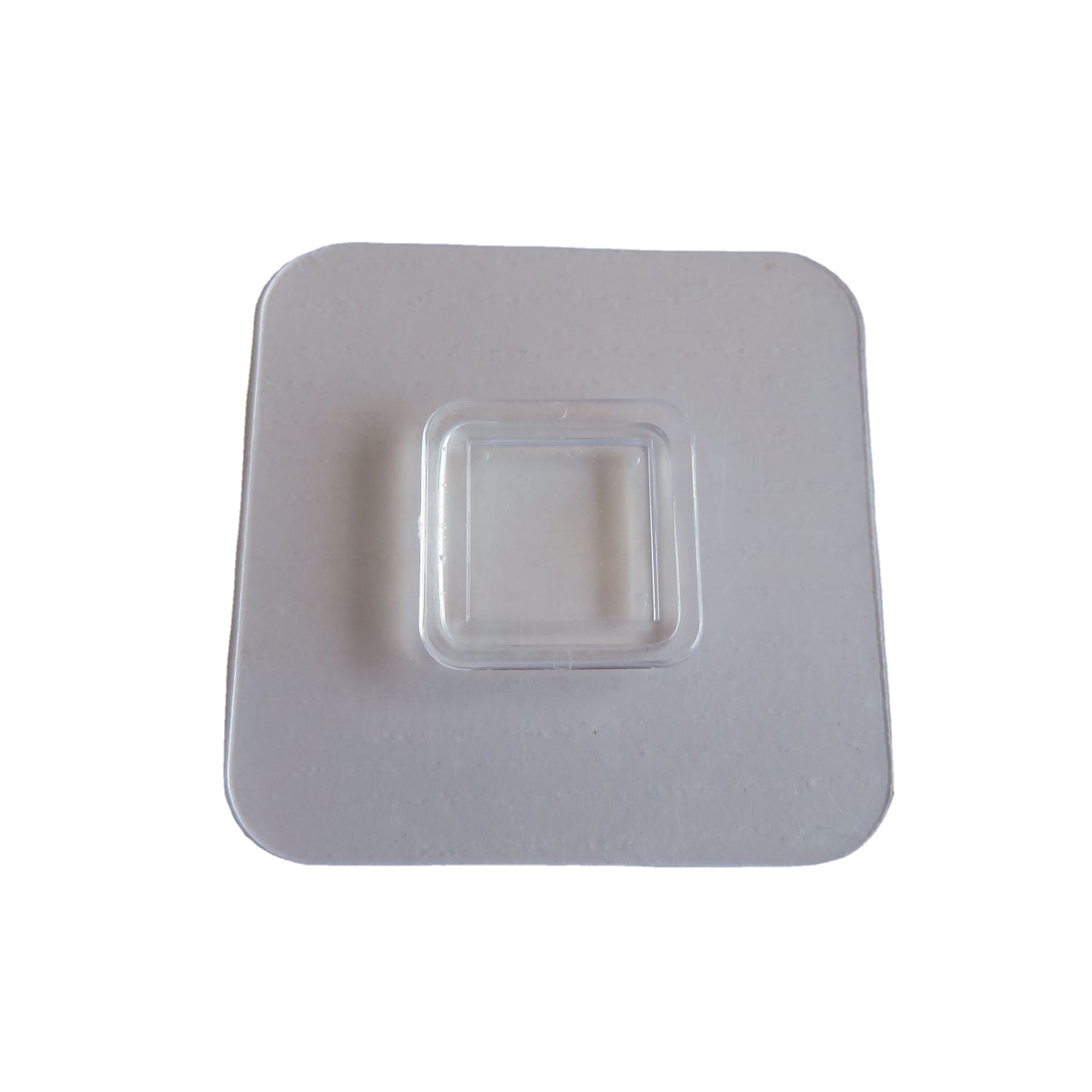 Customized Buckle Transparent Sticker Cylindrical Square Plastic Buckle Seamless Wall Sticker Paste Plastic Parts Storage Rack Accessories Manufacturer