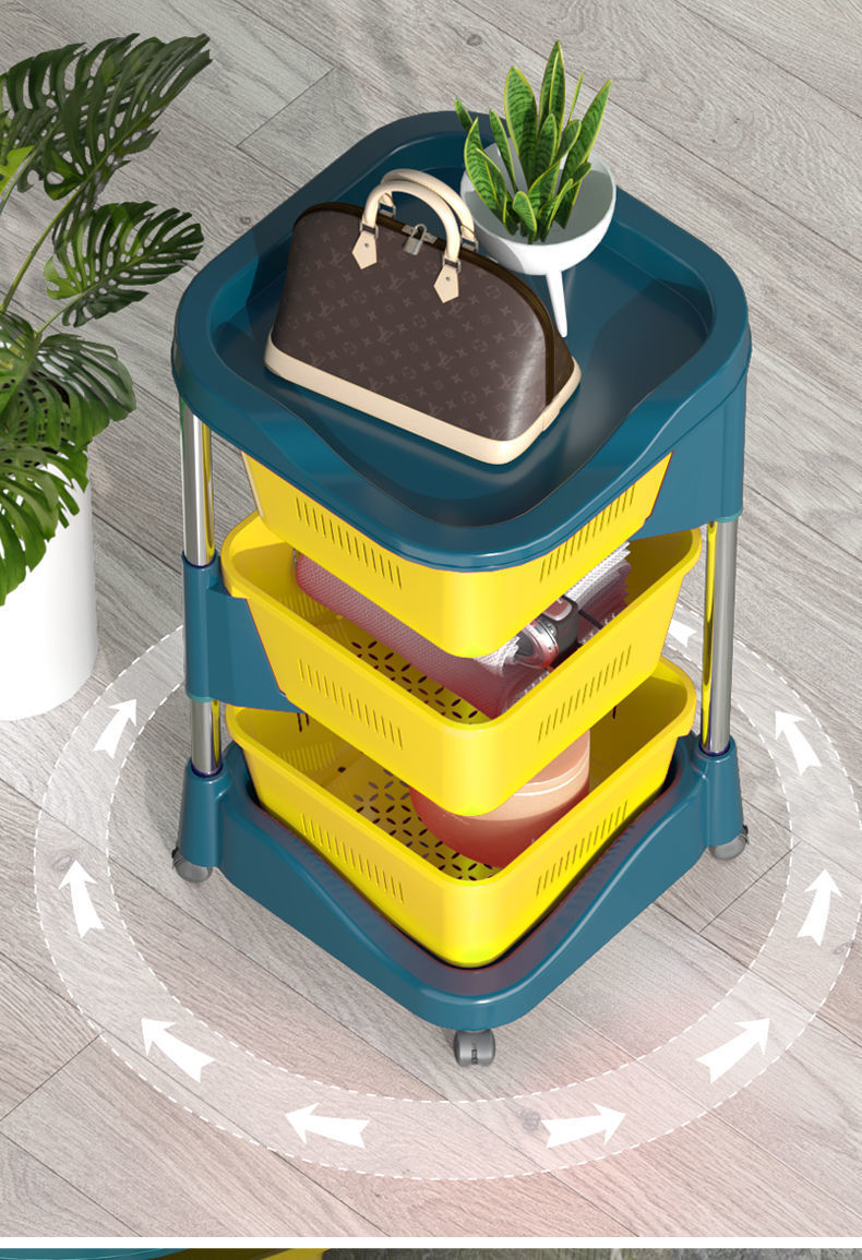 Kitchen Rotating Storage Rack Kitchen Special Disassembly Multi-Functional Vegetable Basket Vegetable Floor Multi-Layer Corner Storage Rack Kitchen Rotating Storage Rack Kitchen Special Disassembly Multi-Functional Vegetable Basket Vegetable Floor Multi-Layer Corner Storage Rack