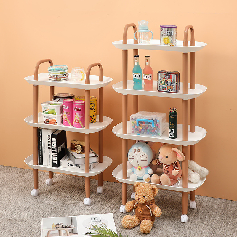 Kindergarten Children&#039;s Toy Finishing Shelf Book Sundries Storage Rack Kitchen Vegetable and Fruit Storage Rack