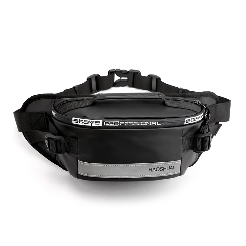 New Fashion Outdoor Pocket Running Close Fit Waist Bag Reflective Stripe Chest Bag AntiTheft Mobile Phone Cashier Bag