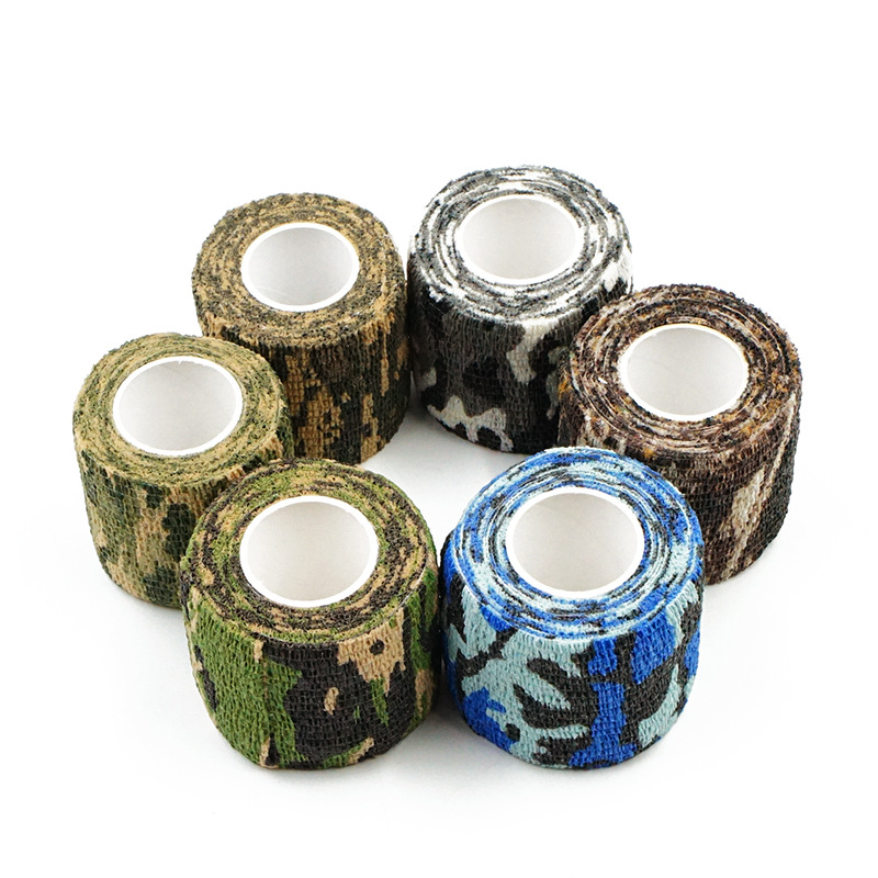 Self-Adhesive Retractable Elastic Bandage Outdoor Supplies Non-Woven Jungle Camouflage Tape Hunting Camouflage Tape Self-Adhesive Retractable Elastic Bandage Outdoor Supplies Non-Woven Jungle Camouflage Tape Hunting Camouflage Tape