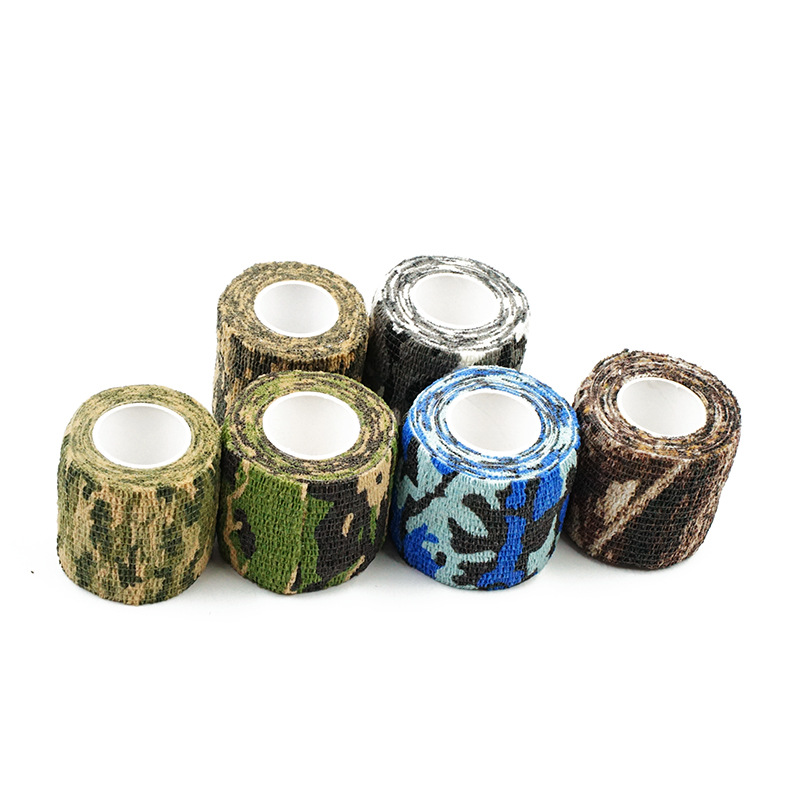 Self-Adhesive Retractable Elastic Bandage Outdoor Supplies Non-Woven Jungle Camouflage Tape Hunting Camouflage Tape Self-Adhesive Retractable Elastic Bandage Outdoor Supplies Non-Woven Jungle Camouflage Tape Hunting Camouflage Tape