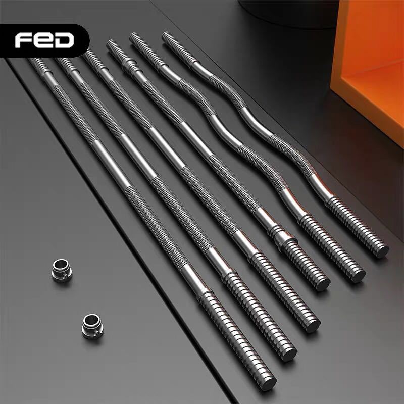 Men&#039;s Fitness bar 1.2m 1.5m straight pole Dumbbell Bar Hard pull Bench Press bend General Equipment