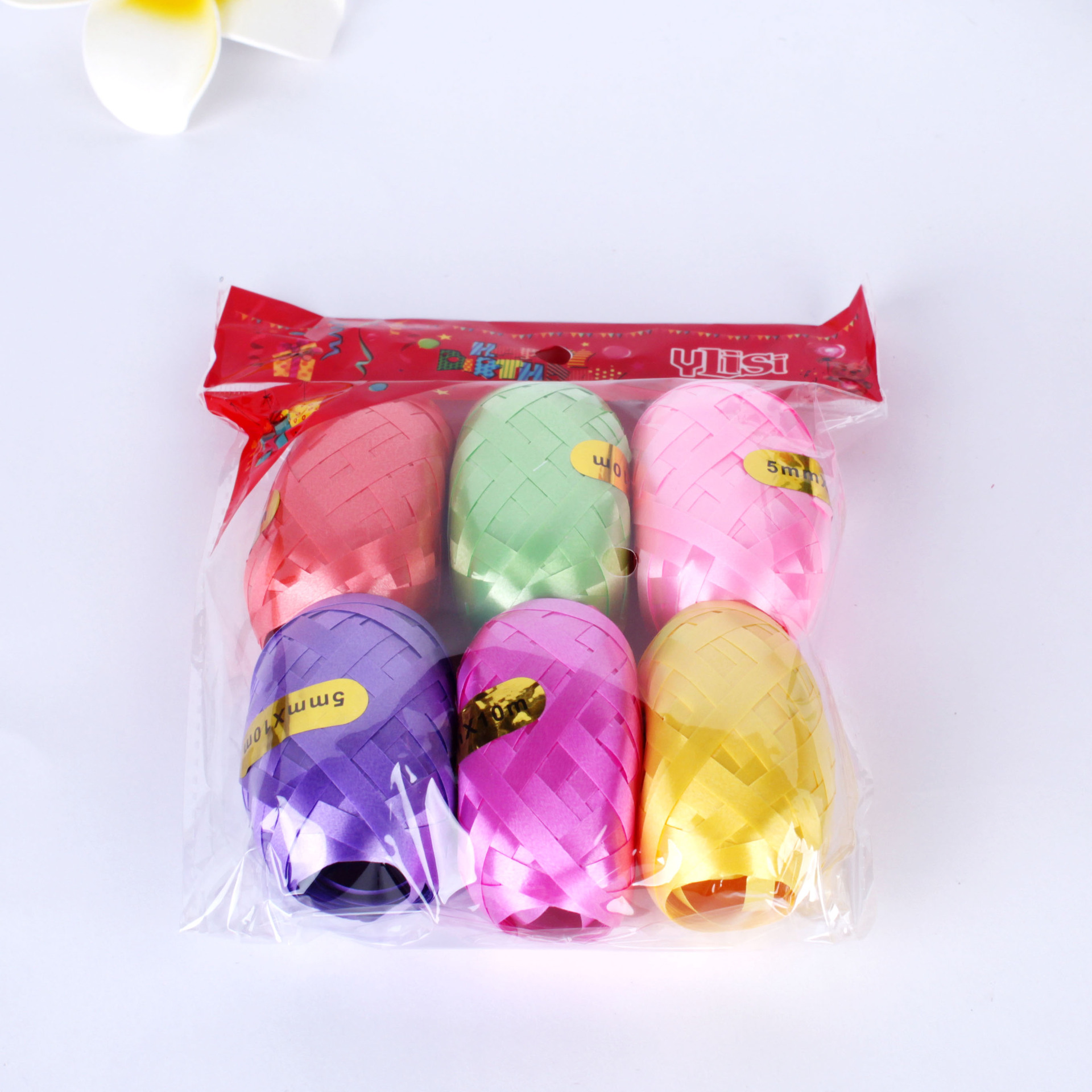 10 M Rugby Floating Balloon Rope Gift Ribbon Tie Rope Color Stripes Hanging Rope Birthday Party Wedding Supplies