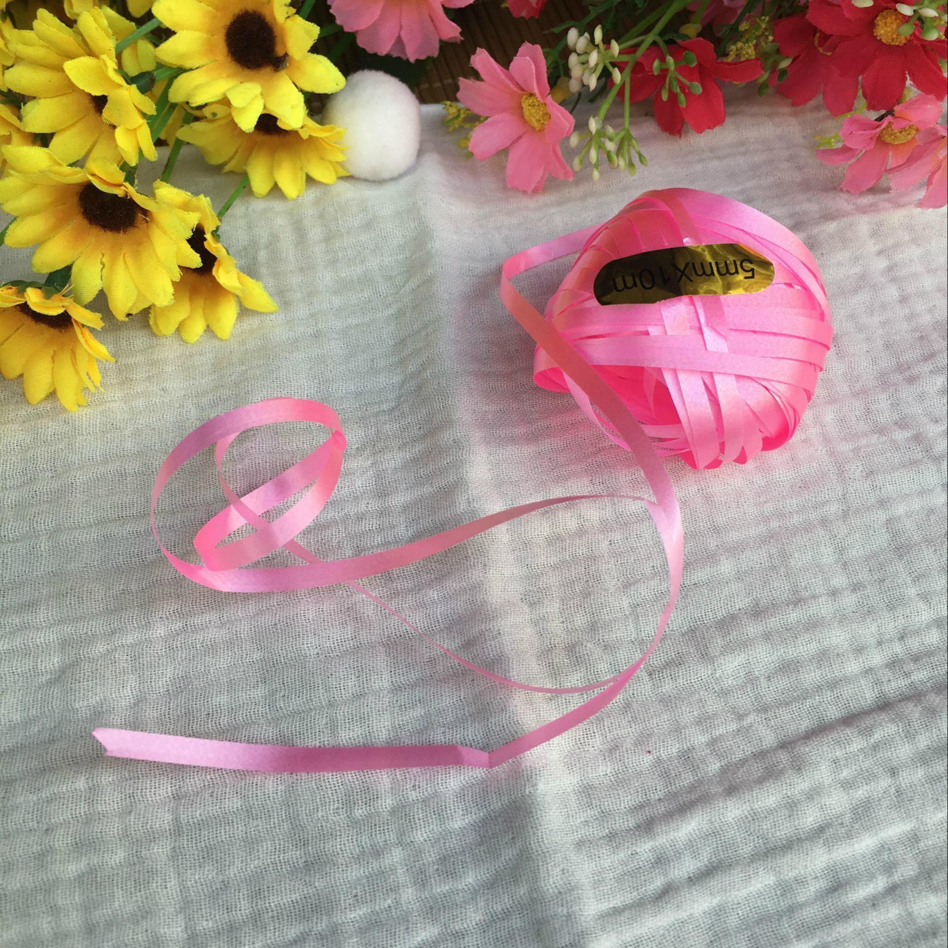 10 M Rugby Floating Balloon Rope Gift Ribbon Tie Rope Color Stripes Hanging Rope Birthday Party Wedding Supplies
