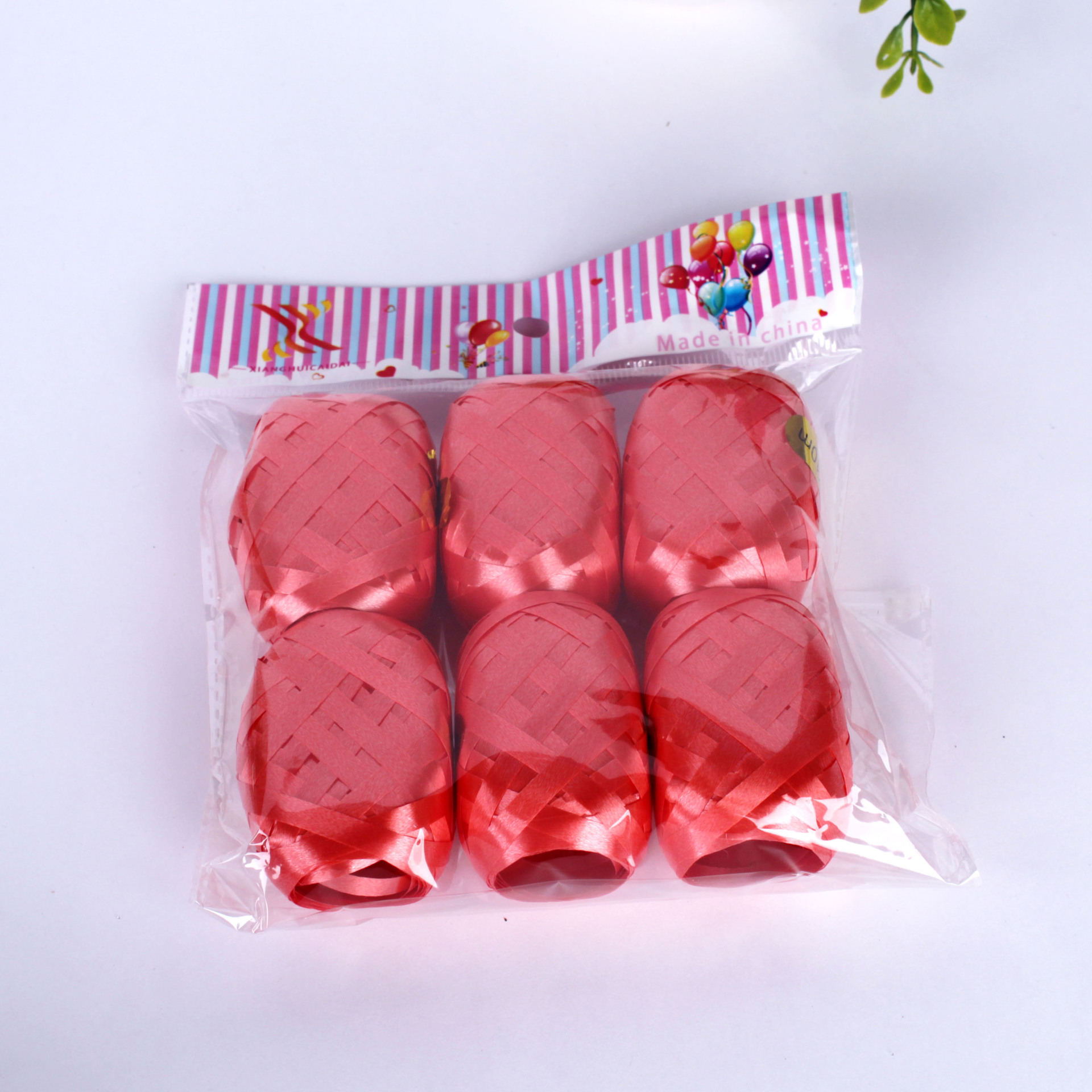 10 M Rugby Floating Balloon Rope Gift Ribbon Tie Rope Color Stripes Hanging Rope Birthday Party Wedding Supplies