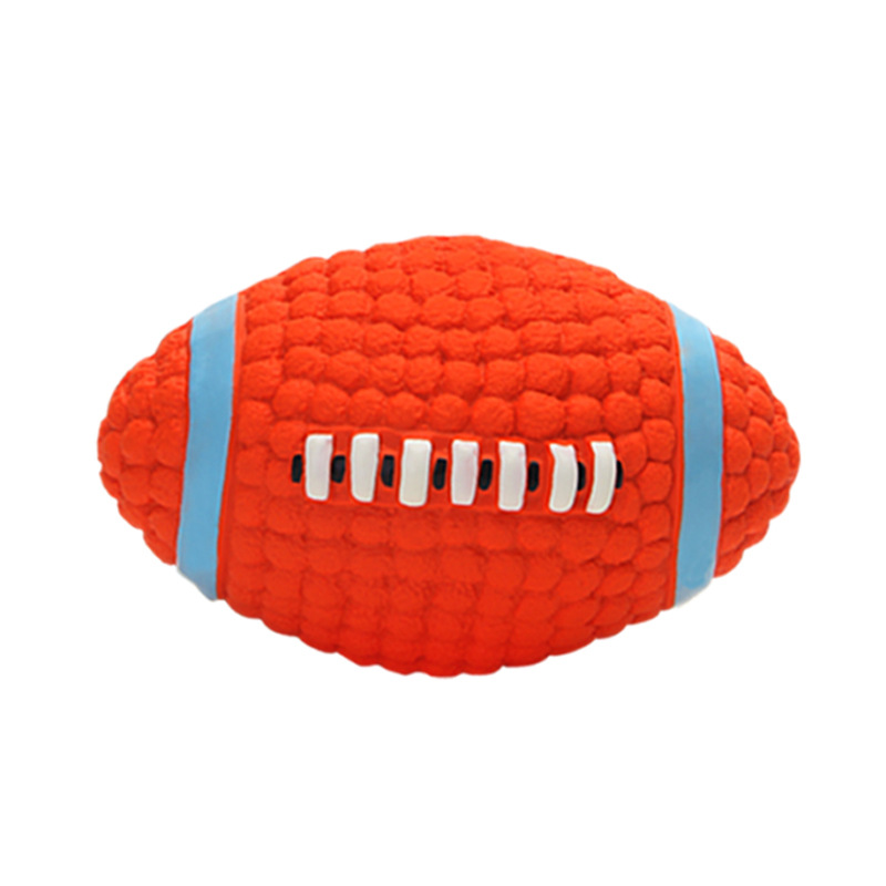 Yite Factory Direct Sales Internet Hot Dog Toy Latex Rugby Tennis Dog Bite Vocal Ball Pet Toy