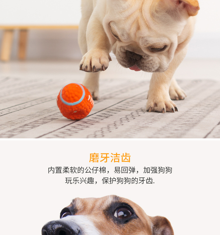 Yite Factory Direct Sales Internet Hot Dog Toy Latex Rugby Tennis Dog Bite Vocal Ball Pet Toy
