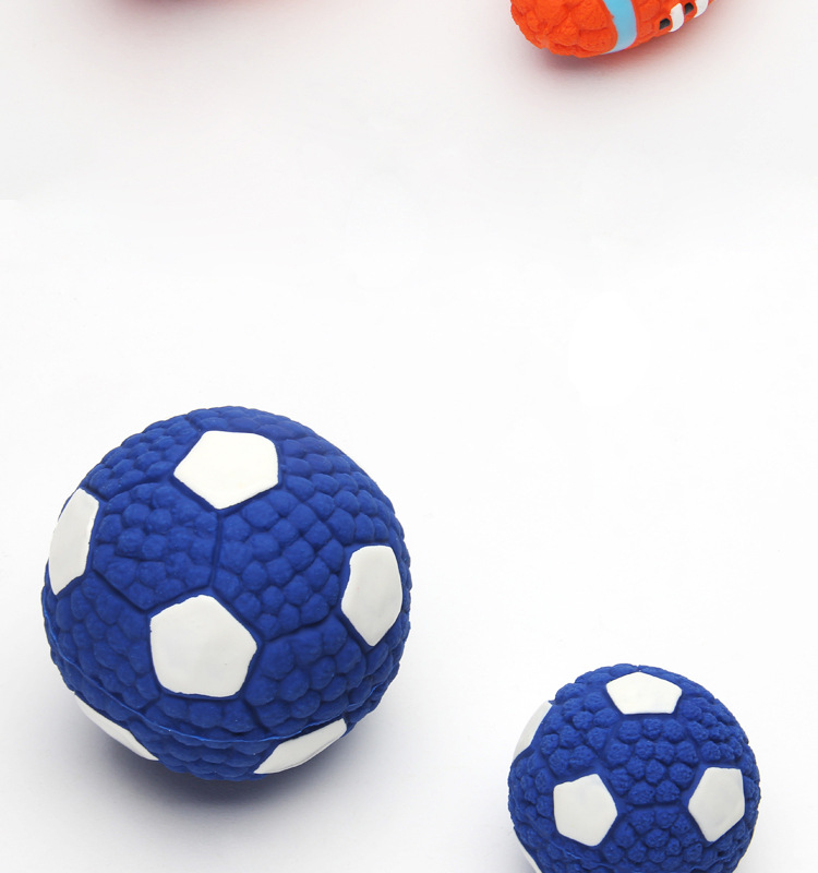 Yite Factory Direct Sales Internet Hot Dog Toy Latex Rugby Tennis Dog Bite Vocal Ball Pet Toy