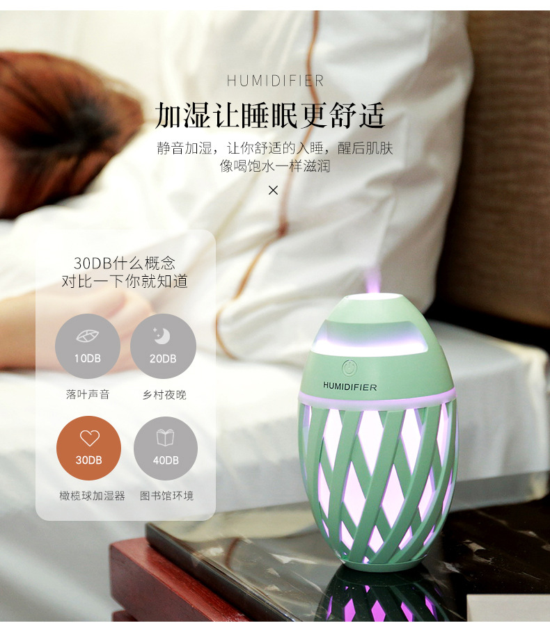 New Rugby Humidifier Creative Mini Colorful Night Lamp Sprayer USB Air Purification Large Capacity Beauty