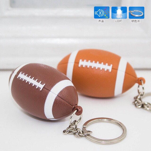 Yongyi Creative Gift Rugby LED Light Sound Luminous Key Chain Accessories Crafts LED Light Keychain Yongyi Creative Gift Rugby LED Light Sound Luminous Key Chain Accessories Crafts LED Light Keychain