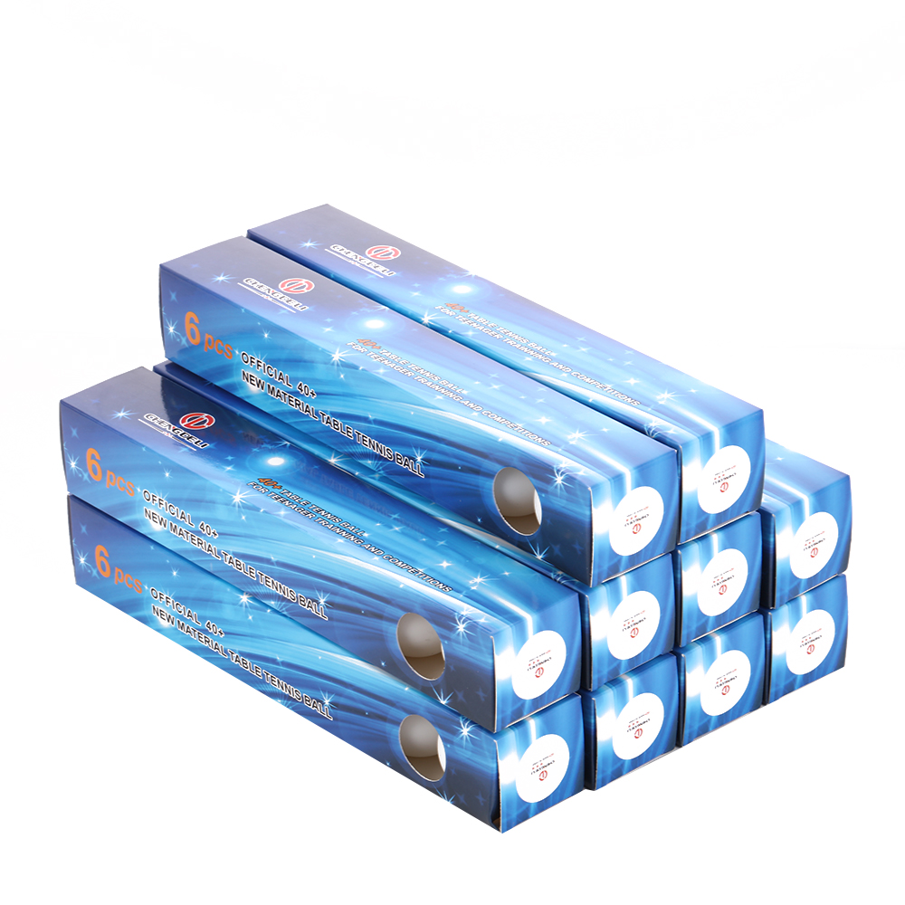 New Material ABS Samsung 6pcs Color Box Package Table Tennis Factory Direct Sales New Material ABS Samsung 6pcs Color Box Package Table Tennis Factory Direct Sales