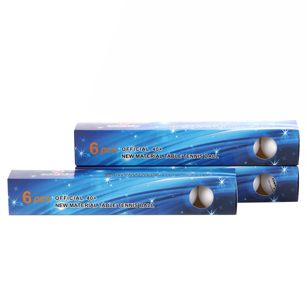 New Material ABS Samsung 6pcs Color Box Package Table Tennis Factory Direct Sales