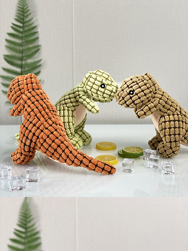 Dog Toy Sound Knot Rope Bite-Resistant Ball Vent Molar Plush Slippers Tug of War Dinosaur Puppy Bell Ball Wild Goose