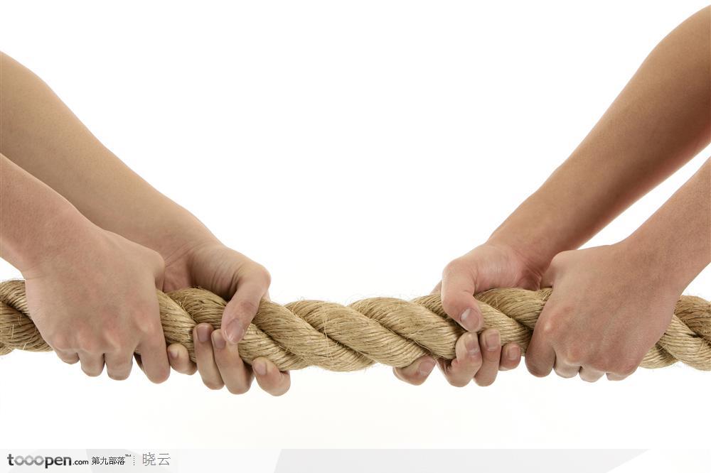 Hj-k002a white hemp tug-of-war rope