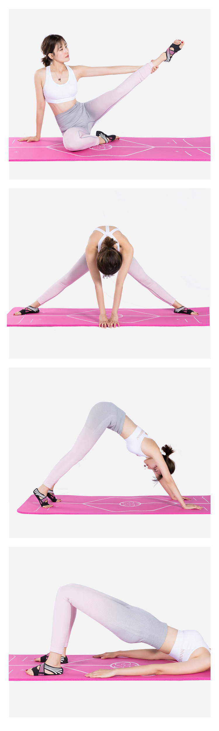 Eden Yoga Shoes Aerial Women 'S Soft Bottom Non-Slip Pilates Shoes Five Finger Training Yoga Socks Yoga Socks