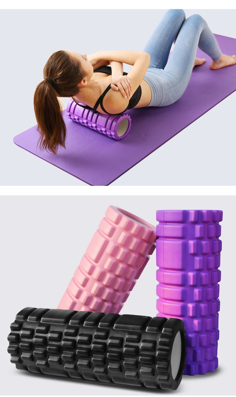 33cmeva Hollow Wolf Tooth Shape Foam Roller Hollow Foam Roller Balance Bar Pilates Yoga Column Wholesale