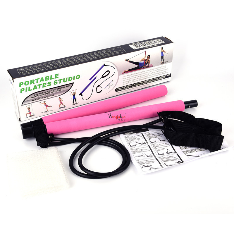 Multi-Function Pilates Bar Yoga Tension Bar Portable Body Shaping Chin-up Fitness Resistance Training Bar Cross-Border