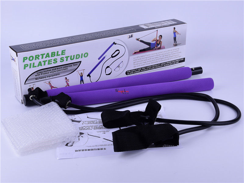 Multi-Function Pilates Bar Yoga Tension Bar Portable Body Shaping Chin-up Fitness Resistance Training Bar Cross-Border