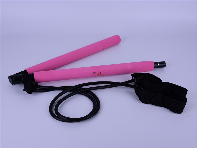 Multi-Function Pilates Bar Yoga Tension Bar Portable Body Shaping Chin-up Fitness Resistance Training Bar Cross-Border