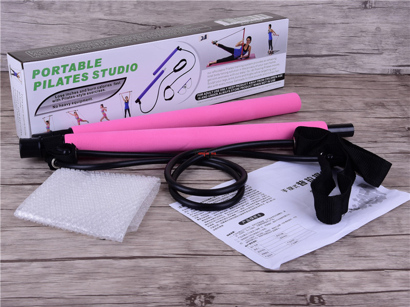 Multi-Function Pilates Bar Yoga Tension Bar Portable Body Shaping Chin-up Fitness Resistance Training Bar Cross-Border