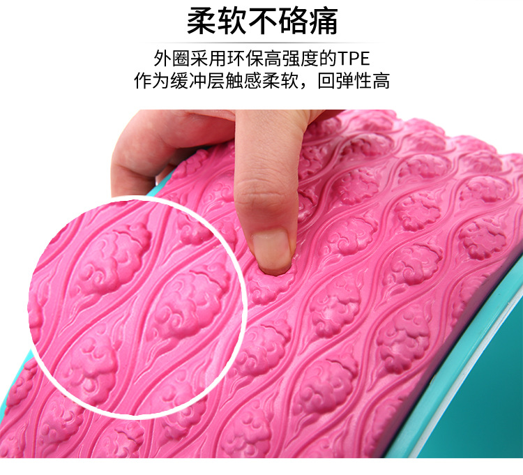 Massage point yoga wheel PP roller after muscle relaxation bending artifact Pilates circle yoga roller yoga wheel