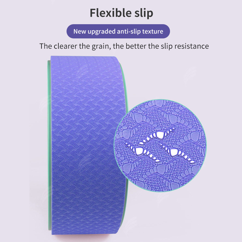 Yoga Pilates Circle Yoga Fitness Roller Wheel Back Training 