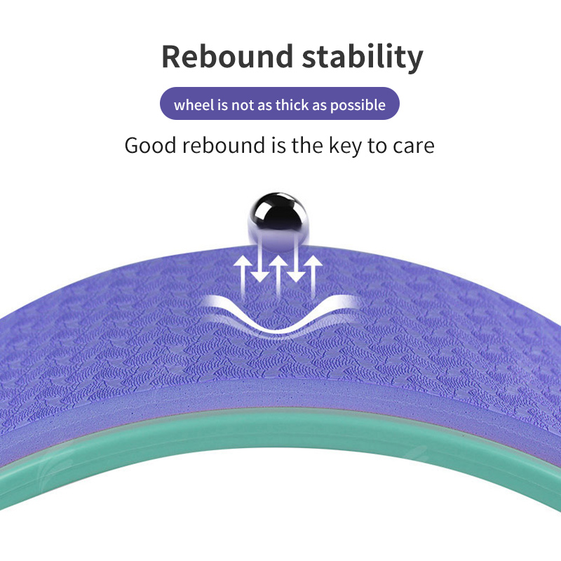 Yoga Pilates Circle Yoga Fitness Roller Wheel Back Training 