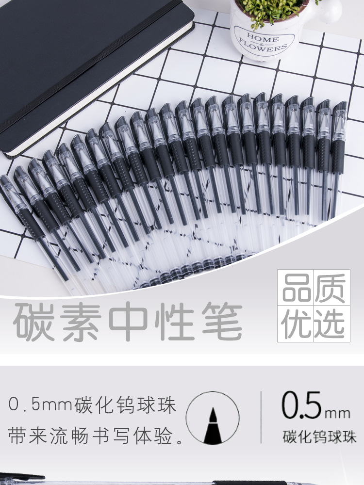 Pen Student New Black Signature Pen Wholesale Bulk European Standard Pen 0.5mm Bullet-head Office Supplies Fountain Pen Student New Black Signature Pen Wholesale Bulk European Standard Pen 0.5mm Bullet-head Office Supplies Fountain