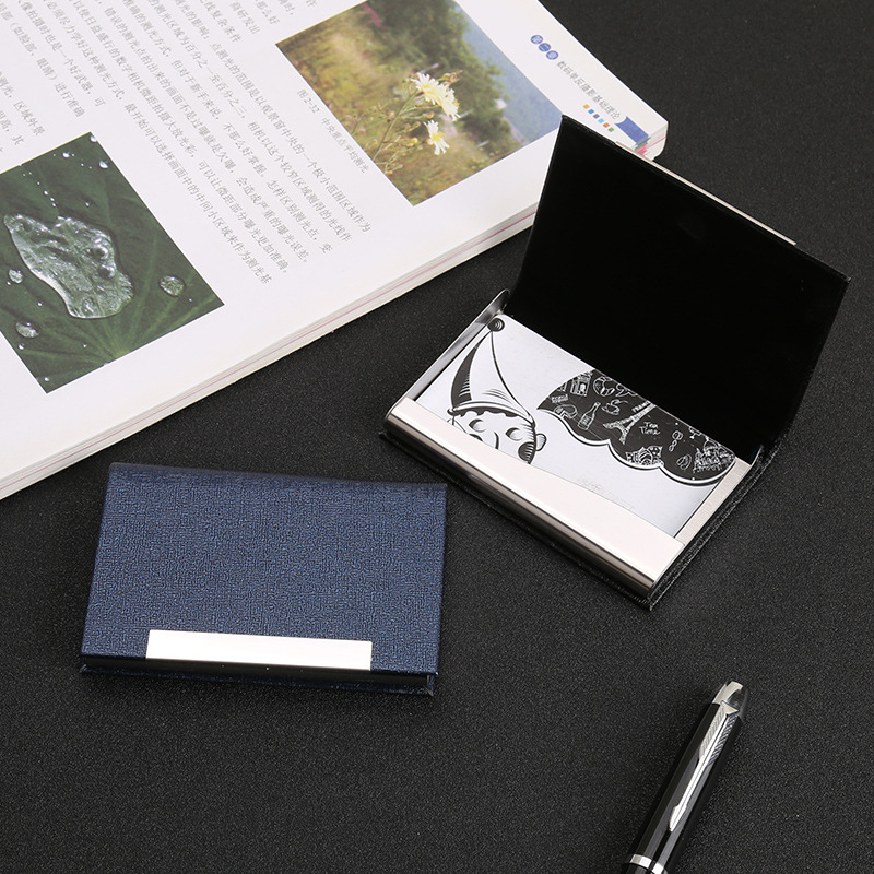 Factory Direct Sales Office Storage Supplies New Business Card Case Business Fashion Business Card Holder Laser Logo Factory Direct Sales Office Storage Supplies New Business Card Case Business Fashion Business Card Holder Laser Logo