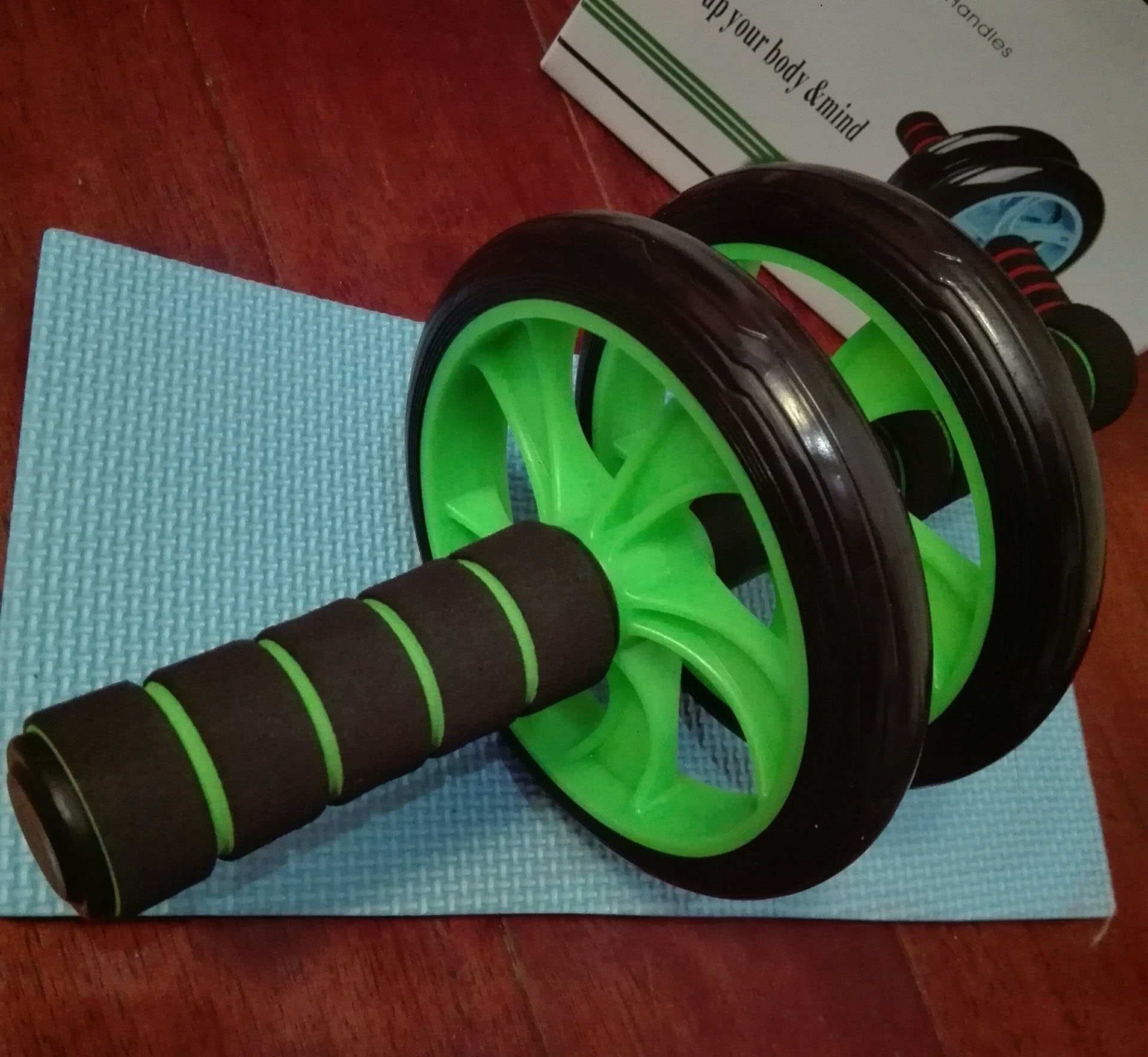 Fitness Exercise Equipment Pulley Push-up Abdominal Slimming Abdominal Wheel AB Rocket Roller Abdominal Wheel