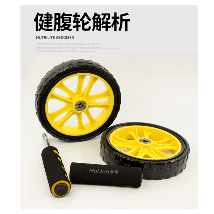 Exercise Wheel Roller Abdominal Fitness Trainer Dual Ab Wheel