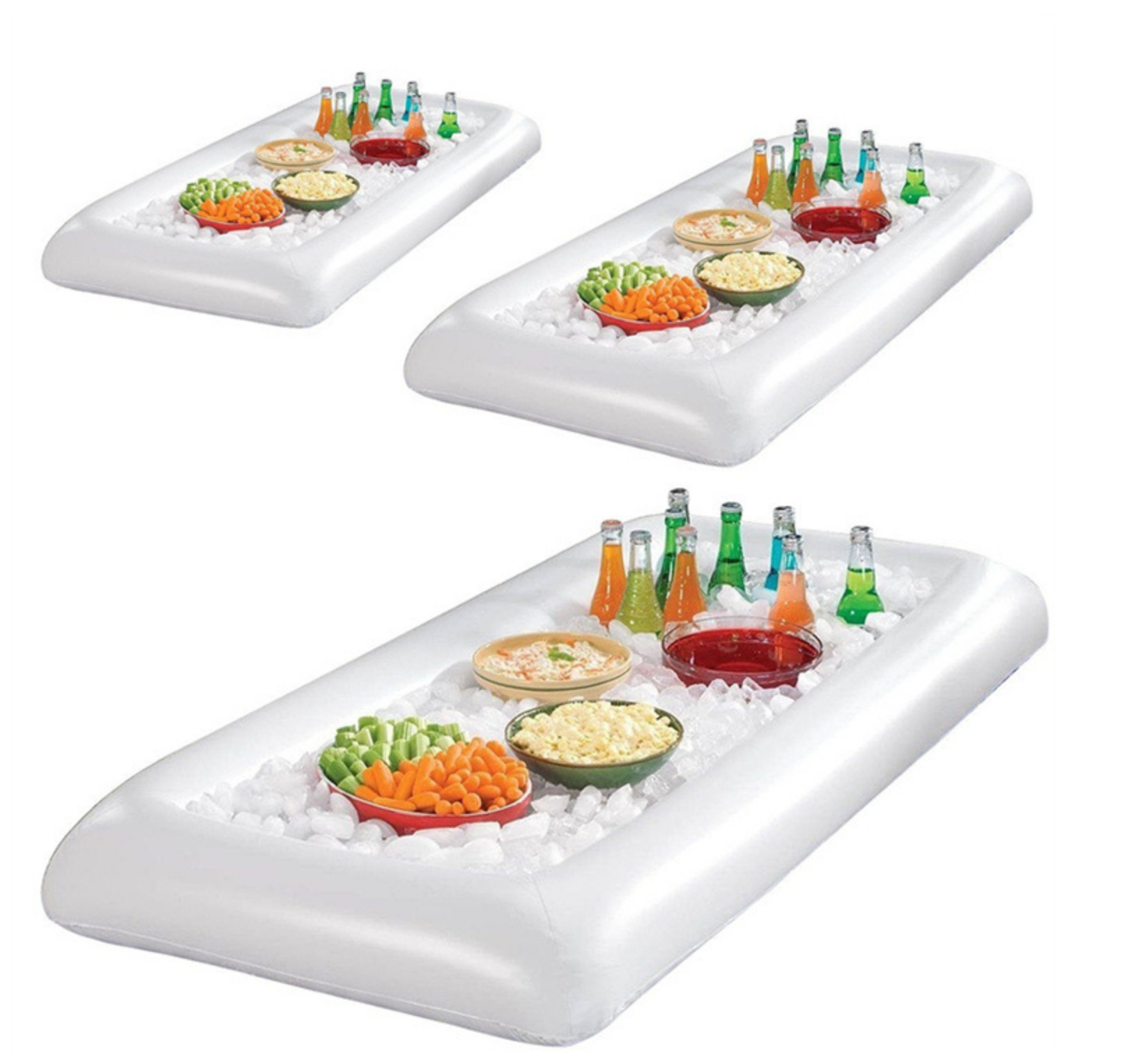 Factory Spot Outdoor Beach Lawn Portable PVC Inflatable Ice Bar Cup Hole Float Welcome Inquiry Cross-Border
