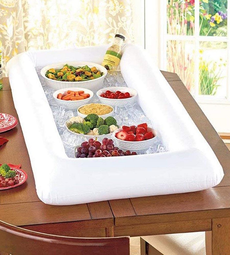 Factory Spot Outdoor Beach Lawn Portable PVC Inflatable Ice Bar Cup Hole Float Welcome Inquiry Cross-Border