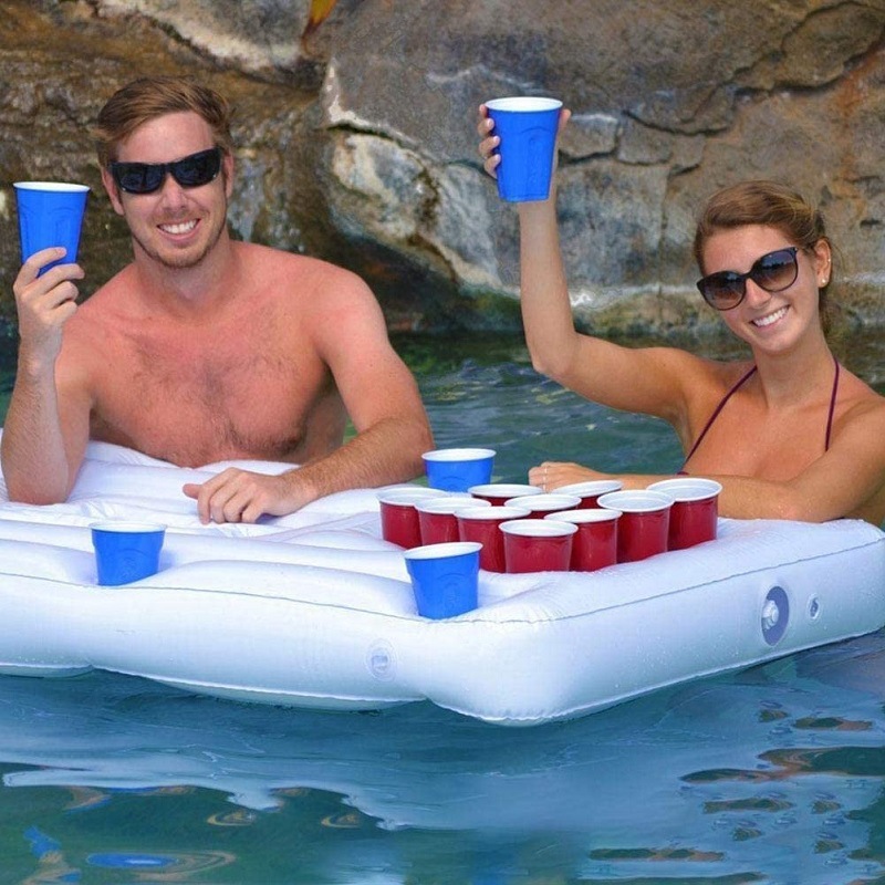 Factory Spot Outdoor Beach Lawn Portable PVC Inflatable Ice Bar Cup Hole Float Welcome Inquiry Cross-Border Factory Spot Outdoor Beach Lawn Portable PVC Inflatable Ice Bar Cup Hole Float Welcome Inquiry Cross-Border
