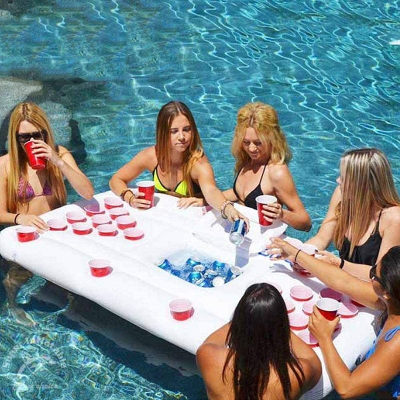 Factory Spot Outdoor Beach Lawn Portable PVC Inflatable Ice Bar Cup Hole Float Welcome Inquiry Cross-Border Factory Spot Outdoor Beach Lawn Portable PVC Inflatable Ice Bar Cup Hole Float Welcome Inquiry Cross-Border
