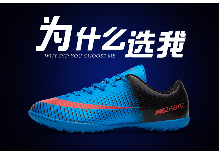 Cross-Border Couple's TF Broken Nail Artificial Lawn AG Long Nail Youth Student Competition Training Shoes Female