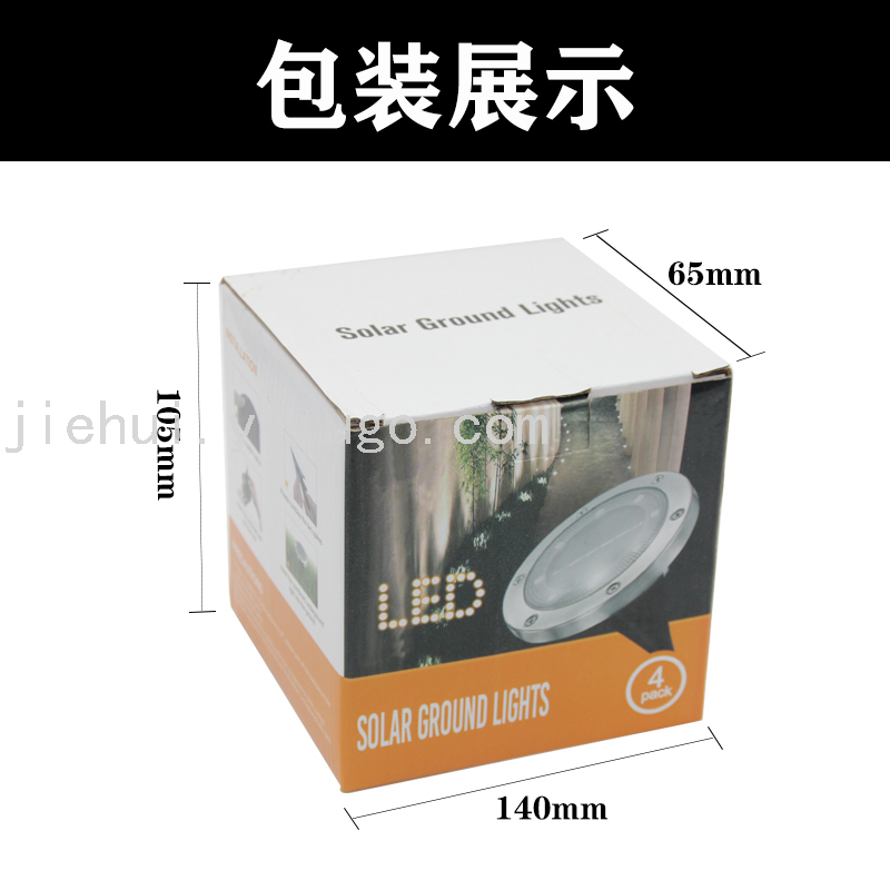 New LED Solar Ground Lamp Warm White Light Waterproof Lawn Landscape Light round Stainless Steel Courtyard Lawn Lamp New LED Solar Ground Lamp Warm White Light Waterproof Lawn Landscape Light round Stainless Steel Courtyard Lawn Lamp