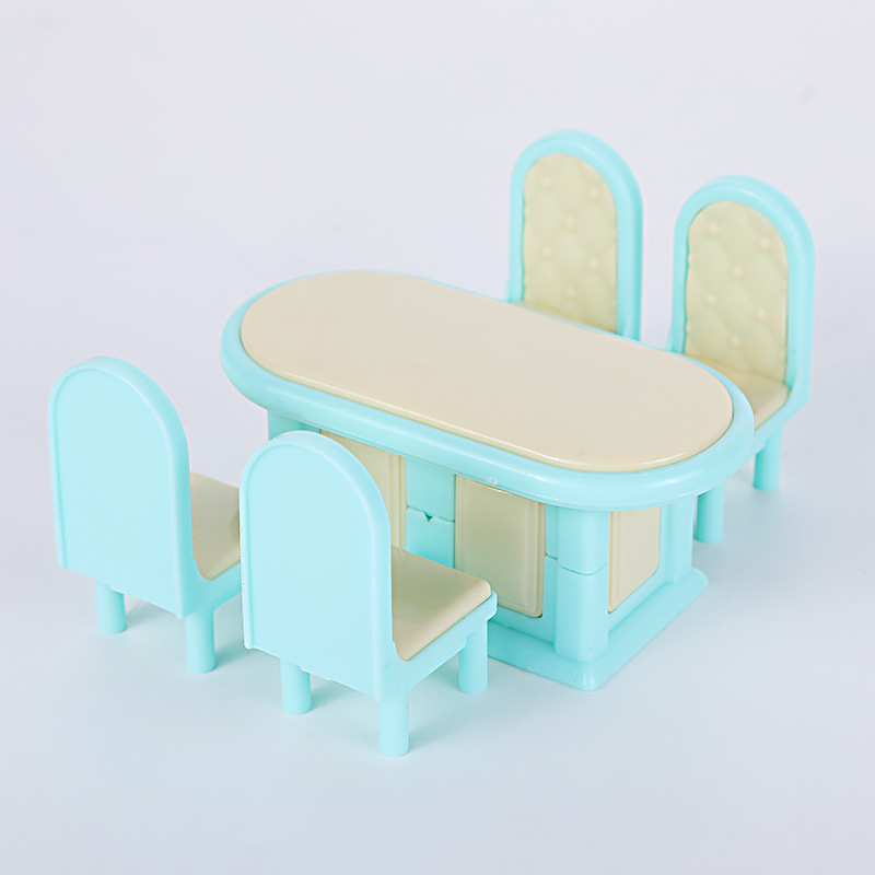 Factory Direct Supply New Girl DIY Toy Chinese and English Label Dream Cottage Swing Lawn Chair Holiday Gift