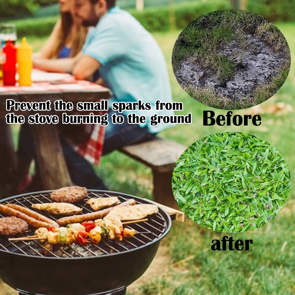 Foreign Trade Cross-Border Fireplace Brazier Fireproof Pad Outdoor Lawn Terrace Barbecue Fireproof Pad Protective Pad