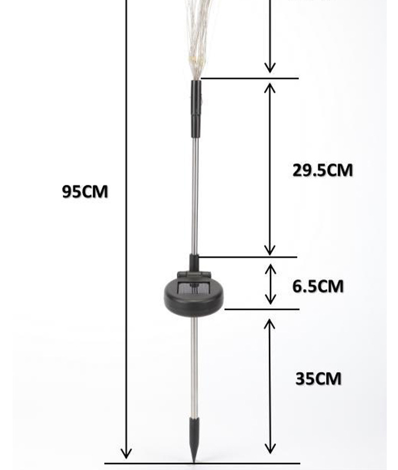 Solar Lawn Fireworks Lamp Dandelion Lighting Chain Outdoor Waterproof Christmas Decorative Lights