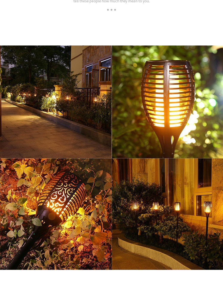 Hot Selling Solar Dynamic Simulation Flame Lamp Waterproof Garden Villa Courtyard Landscape Decoration Lawn Lamp Hot Selling Solar Dynamic Simulation Flame Lamp Waterproof Garden Villa Courtyard Landscape Decoration Lawn Lamp