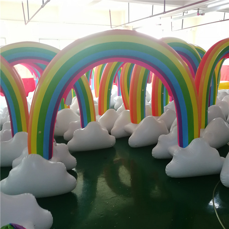 Rainbow Water Spraying Arch Children's Outdoor Water Toys Lawn Game Mat Inflatable Shark Water Spraying Arch Bridge Rainbow Water Spraying Arch Children's Outdoor Water Toys Lawn Game Mat Inflatable Shark Water Spraying Arch Bridge