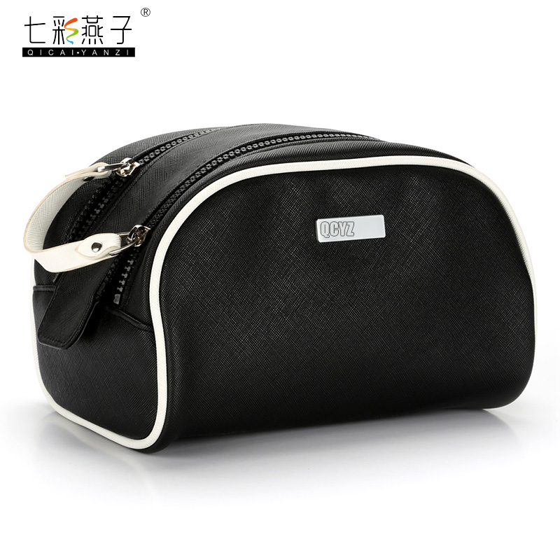 New large-capacity PU men bag waterproof bag wash bag out to collect bag.