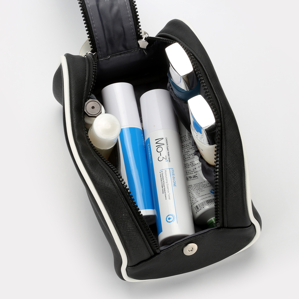 New large-capacity PU men bag waterproof bag wash bag out to collect bag.
