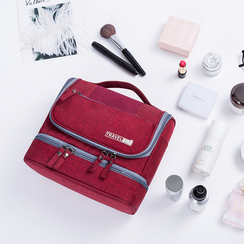New Korean travel waterproof bag makeup bag large capacity dry and wet separation wash gargle bag finishing bag