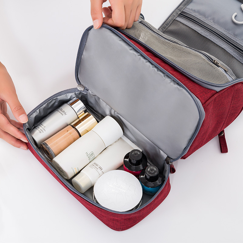 New Korean travel waterproof bag makeup bag large capacity dry and wet separation wash gargle bag finishing bag