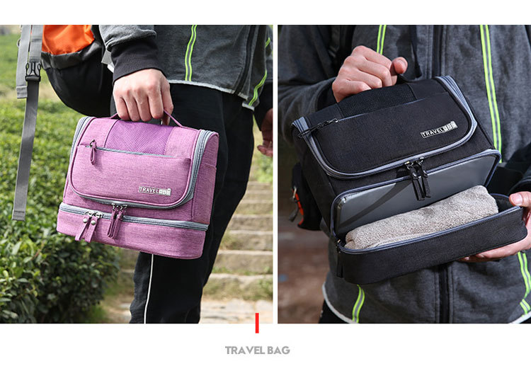 New Korean travel waterproof bag makeup bag large capacity dry and wet separation wash gargle bag finishing bag New Korean travel waterproof bag makeup bag large capacity dry and wet separation wash gargle bag finishing bag